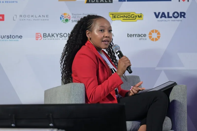 A speaker sharing her perspective